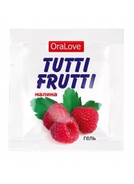 Пробник гель-смазки Tutti-frutti с малиновым вкусом - 4 гр. - Биоритм - купить с доставкой в Сургуте