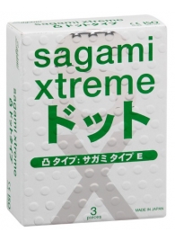 Презервативы Sagami Xtreme SUPER DOTS с точками - 3 шт. - Sagami - купить с доставкой в Сургуте