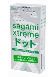 Презервативы Sagami Xtreme Type-E с точками - 10 шт. - Sagami - купить с доставкой в Сургуте