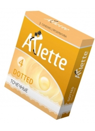 Презервативы Arlette Dotted с точечной текстурой - 3 шт. - Arlette - купить с доставкой в Сургуте
