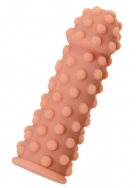 Телесная реалистичная насадка KOKOS Extreme Sleeve 02 с дополнительной стимуляцией - 12,7 см. - KOKOS - в Сургуте купить с доставкой