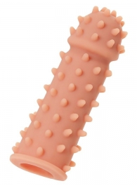 Телесная реалистичная насадка KOKOS Extreme Sleeve 03 с дополнительной стимуляцией - 12,7 см. - KOKOS - в Сургуте купить с доставкой