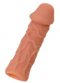 Телесная реалистичная насадка KOKOS Extreme Sleeve 05 с дополнительной стимуляцией - 12,7 см. - KOKOS - в Сургуте купить с доставкой