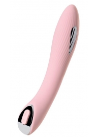 Розовый силиконовый вибратор с электростимуляцией TESLA G-POINT - 21 см. - ToyFa - купить с доставкой в Сургуте