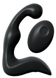 Черный вибромассажер простаты с пультом ДУ Control P-Spot Pro - Pipedream - в Сургуте купить с доставкой