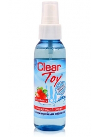 Очищающий спрей для игрушек CLEAR TOY Strawberry - 100 мл. - Биоритм - купить с доставкой в Сургуте