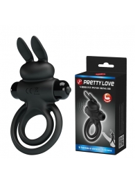 Черное эрекционное кольцо с вибростимуляцией клитора Vibrant Penis Ring III - Baile - в Сургуте купить с доставкой