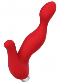 Красный силиконовый вибростимулятор простаты Proman - 12,5 см. - ToyFa - в Сургуте купить с доставкой