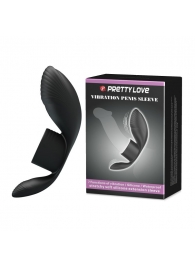 Черное кольцо на пенис с вибрацией Vibration Penis Sleeve - Baile - в Сургуте купить с доставкой