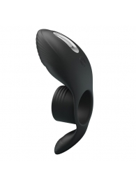 Черное кольцо на пенис с вибрацией Vibration Penis Sleeve - Baile - в Сургуте купить с доставкой