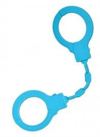 Голубые силиконовые наручники A-Toys без ключа - A-toys - купить с доставкой в Сургуте