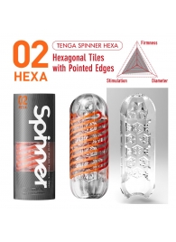 Мастурбатор SPINNER Hexa - Tenga - в Сургуте купить с доставкой