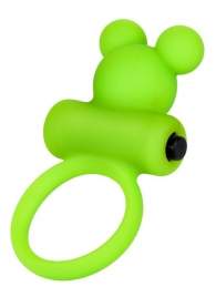 Зеленое виброкольцо на пенис A-Toys - A-toys - в Сургуте купить с доставкой