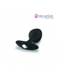 Черная пробка Mystim Rocking Vibe S с возможностью подключения к электростимулятору - 9,7 см. - MyStim - купить с доставкой в Сургуте
