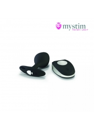 Черная пробка Mystim Rocking Vibe S с возможностью подключения к электростимулятору - 9,7 см. - MyStim - купить с доставкой в Сургуте
