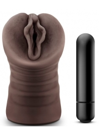 Коричневый мастурбатор-вагина Alexis - Blush Novelties - в Сургуте купить с доставкой