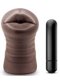 Коричневый мастурбатор-ротик Heather - Blush Novelties - в Сургуте купить с доставкой