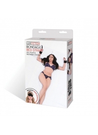 Чёрные манжеты для фиксации на кровати Bondage Bed Strap - Lux Fetish - купить с доставкой в Сургуте