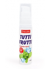 Гель-смазка Tutti-frutti со вкусом сладкой мяты - 30 гр. - Биоритм - купить с доставкой в Сургуте