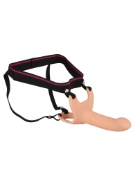 Силиконовый полый страпон на ремнях Silicone Strap-on - 16 см. - Orion - купить с доставкой в Сургуте
