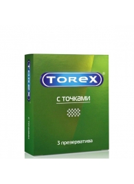 Текстурированные презервативы Torex  С точками  - 3 шт. - Torex - купить с доставкой в Сургуте