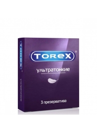 Презервативы Torex  Ультратонкие  - 3 шт. - Torex - купить с доставкой в Сургуте