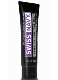 Возбуждающий гель-лубрикант на водной основе Sensual Arousal Lubricant - 10 мл. - Swiss navy - купить с доставкой в Сургуте