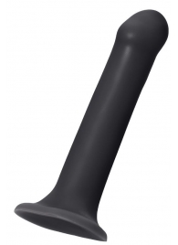 Черный фаллос на присоске Silicone Bendable Dildo XL - 20 см. - Strap-on-me - купить с доставкой в Сургуте