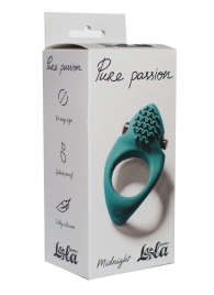 Зеленое эрекционное виброкольцо Pure Passion Midnight - Lola Games - в Сургуте купить с доставкой