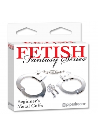 Металлические наручники Beginner s Metal Cuffs - Pipedream - купить с доставкой в Сургуте
