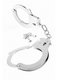 Металлические серебристые наручники Designer Metal Handcuffs - Pipedream - купить с доставкой в Сургуте