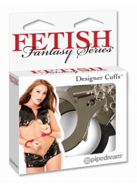 Металлические серебристые наручники Designer Metal Handcuffs - Pipedream - купить с доставкой в Сургуте