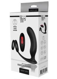 Черный массажер простаты REMOTE P-PLEASER - Dream Toys - в Сургуте купить с доставкой