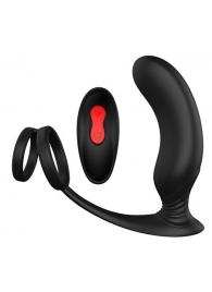 Черный массажер простаты REMOTE P-PLEASER - Dream Toys - в Сургуте купить с доставкой
