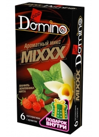 Ароматизированные презервативы DOMINO  Ароматный микс  - 6 шт. - Domino - купить с доставкой в Сургуте