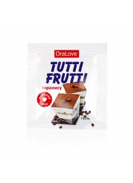 Пробник гель-смазки Tutti-frutti со вкусом тирамису - 4 гр. - Биоритм - купить с доставкой в Сургуте