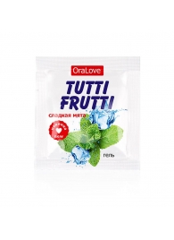 Пробник гель-смазки Tutti-frutti со вкусом мяты - 4 гр. - Биоритм - купить с доставкой в Сургуте