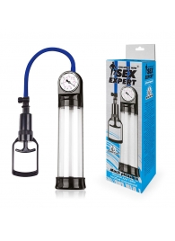 Прозрачная вакуумная помпа Sex Expert с манометром - Sex Expert - в Сургуте купить с доставкой