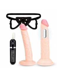 Регулируемые трусики с 2 насадками - 16 и 15 см. - Lux Fetish - купить с доставкой в Сургуте