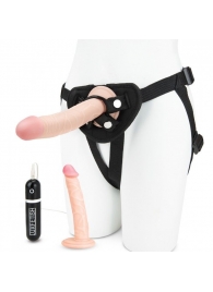 Регулируемые трусики с 2 насадками - 16 и 15 см. - Lux Fetish - купить с доставкой в Сургуте