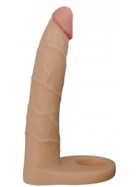 Телесная насадка-фаллоимитатор для двойного проникновения - 17 см. - Lovetoy - купить с доставкой в Сургуте