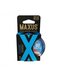 Классические презервативы в пластиковом кейсе MAXUS Classic - 3 шт. - Maxus - купить с доставкой в Сургуте