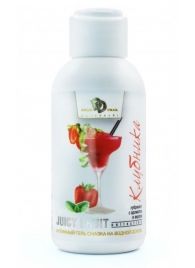 Интимный гель-смазка JUICY FRUIT с ароматом клубники - 100 мл. - БиоМед - купить с доставкой в Сургуте
