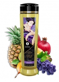 Массажное масло Libido Exotic Fruits с ароматом экзотических фруктов - 240 мл. - Shunga - купить с доставкой в Сургуте