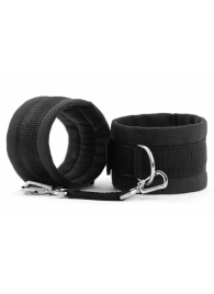 Черные наручники My rules на сцепке - БДСМ Арсенал - купить с доставкой в Сургуте