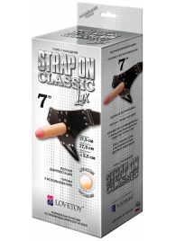 Пояс-трусики с насадкой Classic lux-Duke - 17,5 см. - LOVETOY (А-Полимер) - купить с доставкой в Сургуте