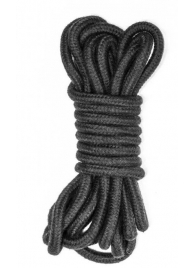 Черная веревка Do Not Disturb - 5 м. - Lola Games - купить с доставкой в Сургуте