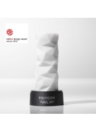 Белый 3D мастурбатор POLYGON - Tenga - в Сургуте купить с доставкой