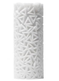 Белый 3D мастурбатор PILE - Tenga - в Сургуте купить с доставкой