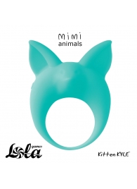 Зеленое эрекционное кольцо Kitten Kyle - Lola Games - в Сургуте купить с доставкой